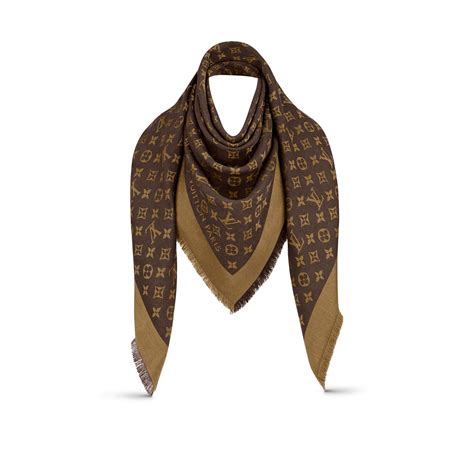 louis vuitton denim monogram shawl pearl grey|louis vuitton monogram shawl black.